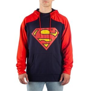 DC Comics Superman Red and Navy Hoodie men’s size 2XL